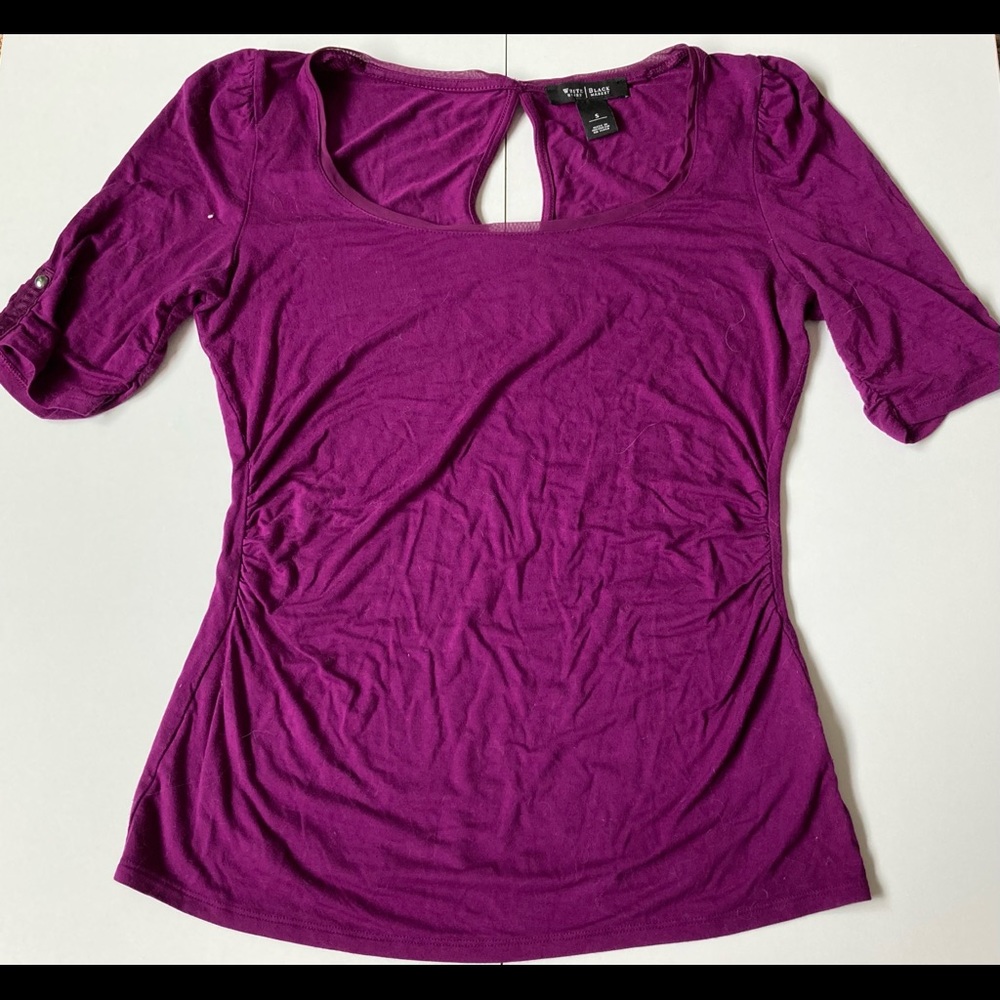 Classic Magenta Dress Shirt with Detailing